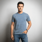 Men's Organic Cotton Taupe & Solent Striped T-shirt - Loom & Sprout