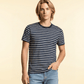 Men's Organic Cotton White Striped T-shirt - Loom & Sprout