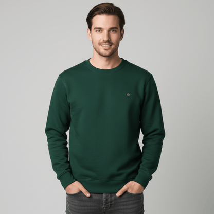Men’s Pullover Natural Sweatshirt | Organic, Regular Fit - Loom & Sprout