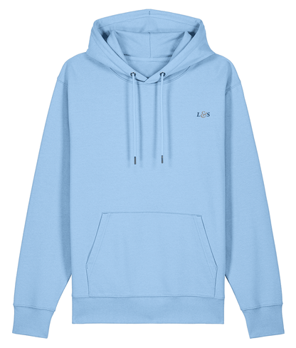 Men’s Pullover Ocean Blue Hoodie | Organic, Regular Fit - Loom & Sprout