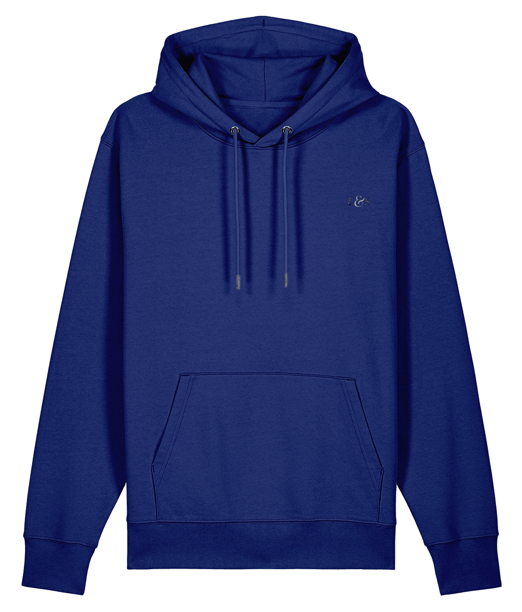 Men’s Pullover Ocean Blue Hoodie | Organic, Regular Fit - Loom & Sprout