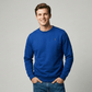 Men’s Pullover Ocean Blue Sweatshirt | Organic, Regular Fit - Loom & Sprout