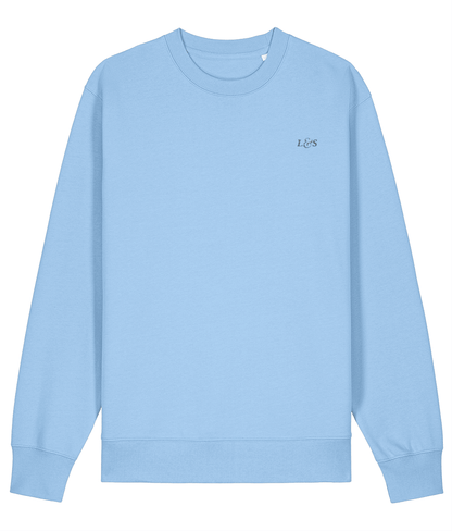 Men’s Pullover Ocean Blue Sweatshirt | Organic, Regular Fit - Loom & Sprout