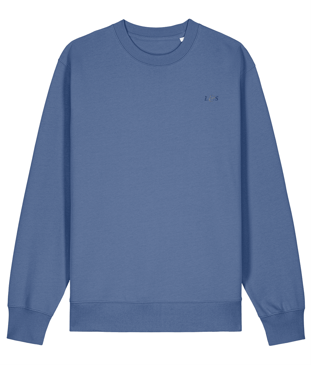 Men’s Pullover Ocean Blue Sweatshirt | Organic, Regular Fit - Loom & Sprout