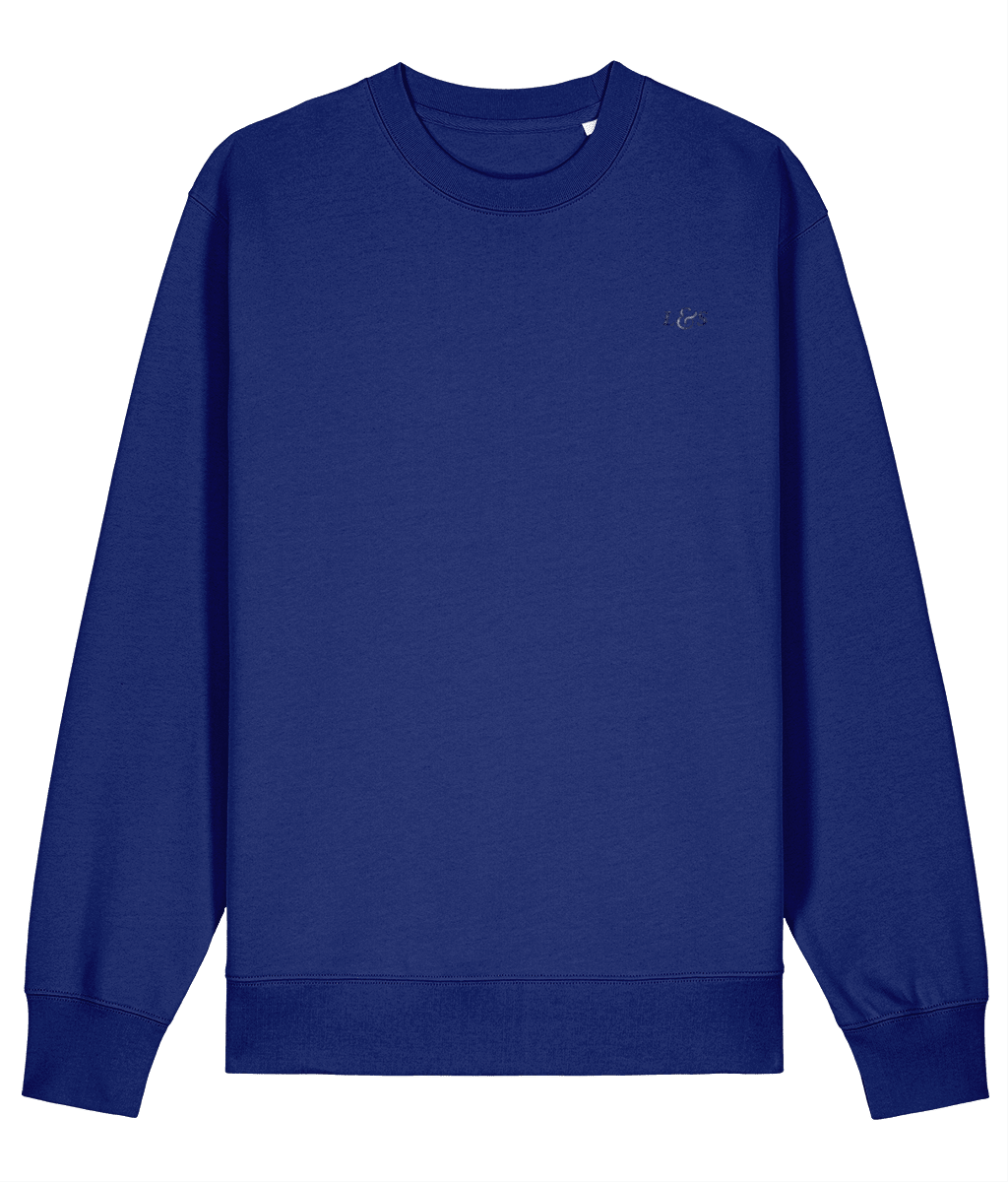 Men’s Pullover Ocean Blue Sweatshirt | Organic, Regular Fit - Loom & Sprout