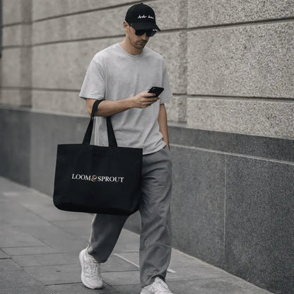 Men's Sustainable Heavy - Duty Canvas Tote | LOOM & SPROUT - Loom & Sprout
