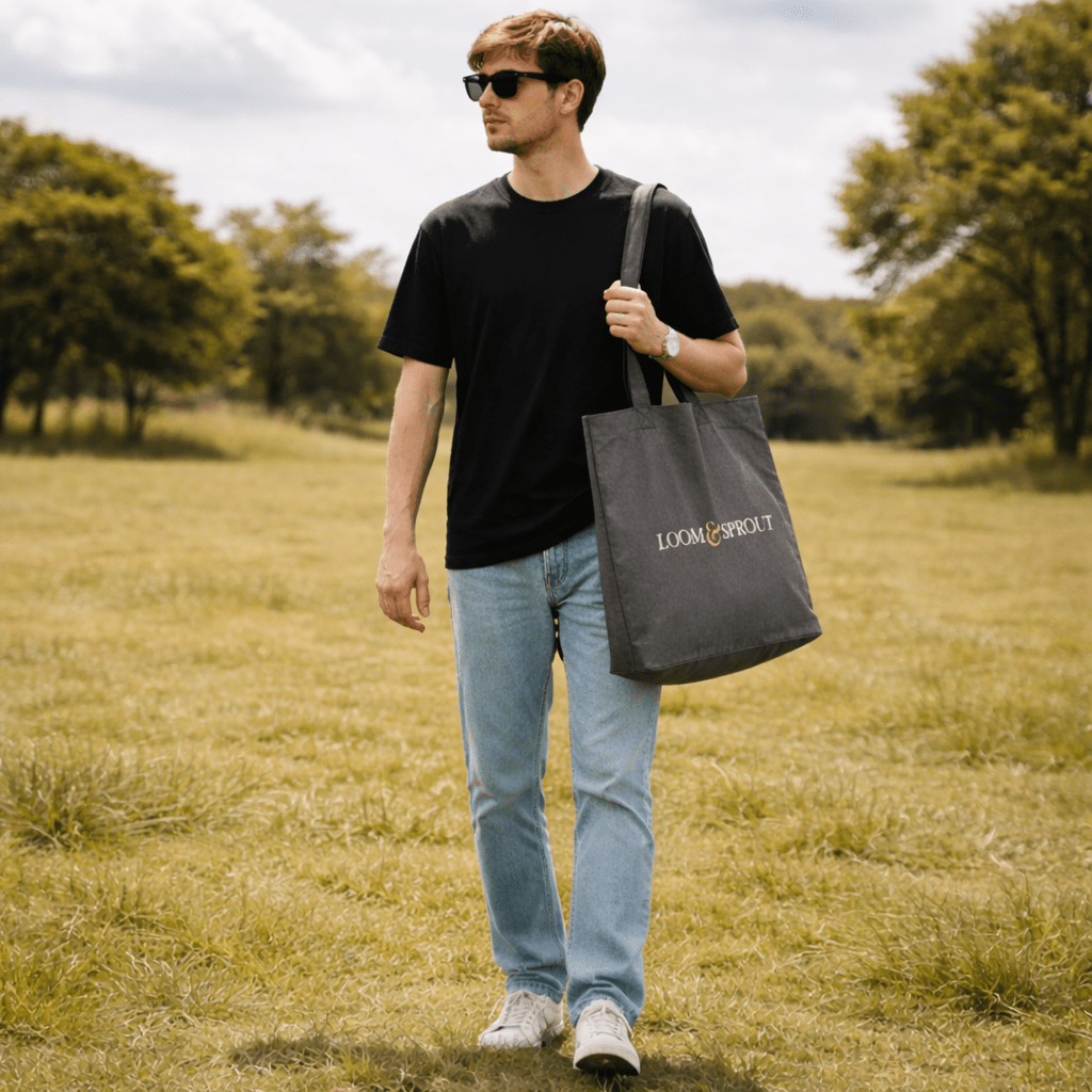 Men's Sustainable Midweight Canvas Tote | LOOM & SPROUT - Loom & Sprout