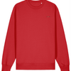 Women’s Pullover Natural Sweatshirt | Organic, Regular Fit - Red