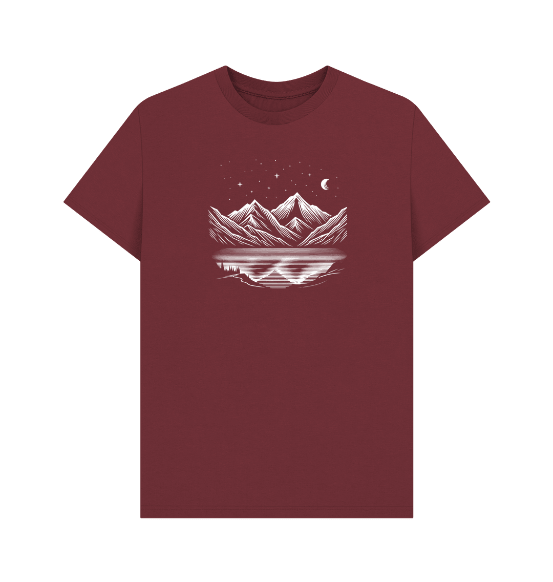 Moonlit Peaks Men's Organic T-shirts - Loom & Sprout