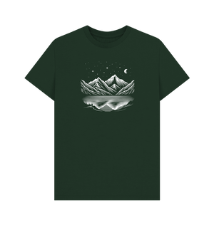 Moonlit Peaks Men's Organic T-shirts - Loom & Sprout