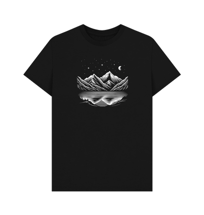 Moonlit Peaks Men's Organic T-shirts - Loom & Sprout