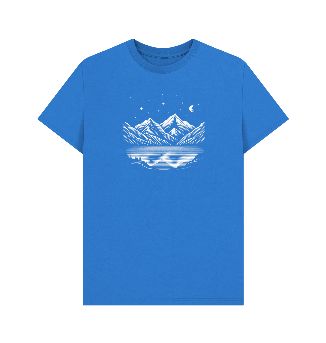 Moonlit Peaks Men's Organic T-shirts - Loom & Sprout