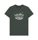 Moonlit Peaks Men's Organic T-shirts - Loom & Sprout