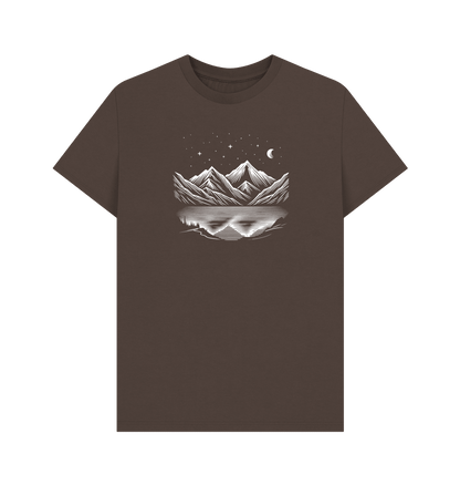 Moonlit Peaks Men's Organic T-shirts - Loom & Sprout