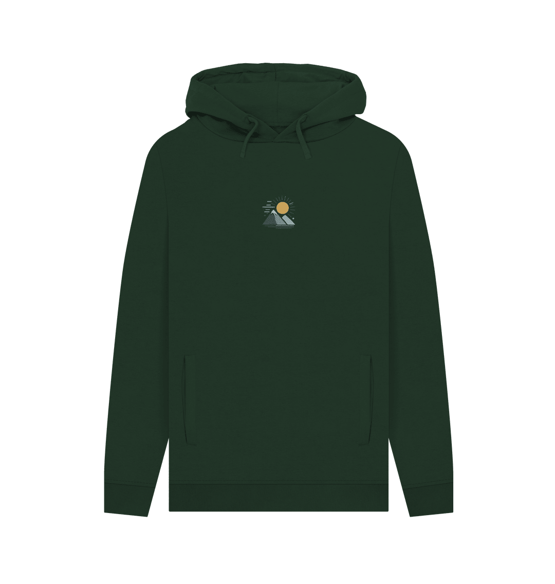 Mountain Rise Men's Pullover Organic Hoodie - Loom & Sprout