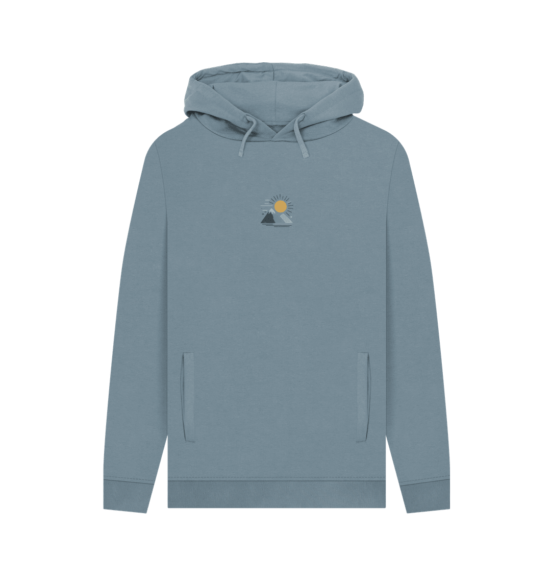 Mountain Rise Men's Pullover Organic Hoodie - Loom & Sprout