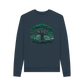 Navy Blue Printed Sweater