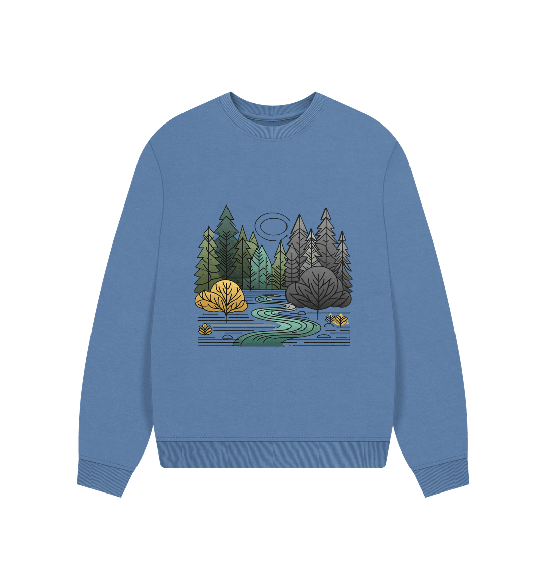 New Season Women's Oversized Fit Organic Sweatshirt - Loom & Sprout