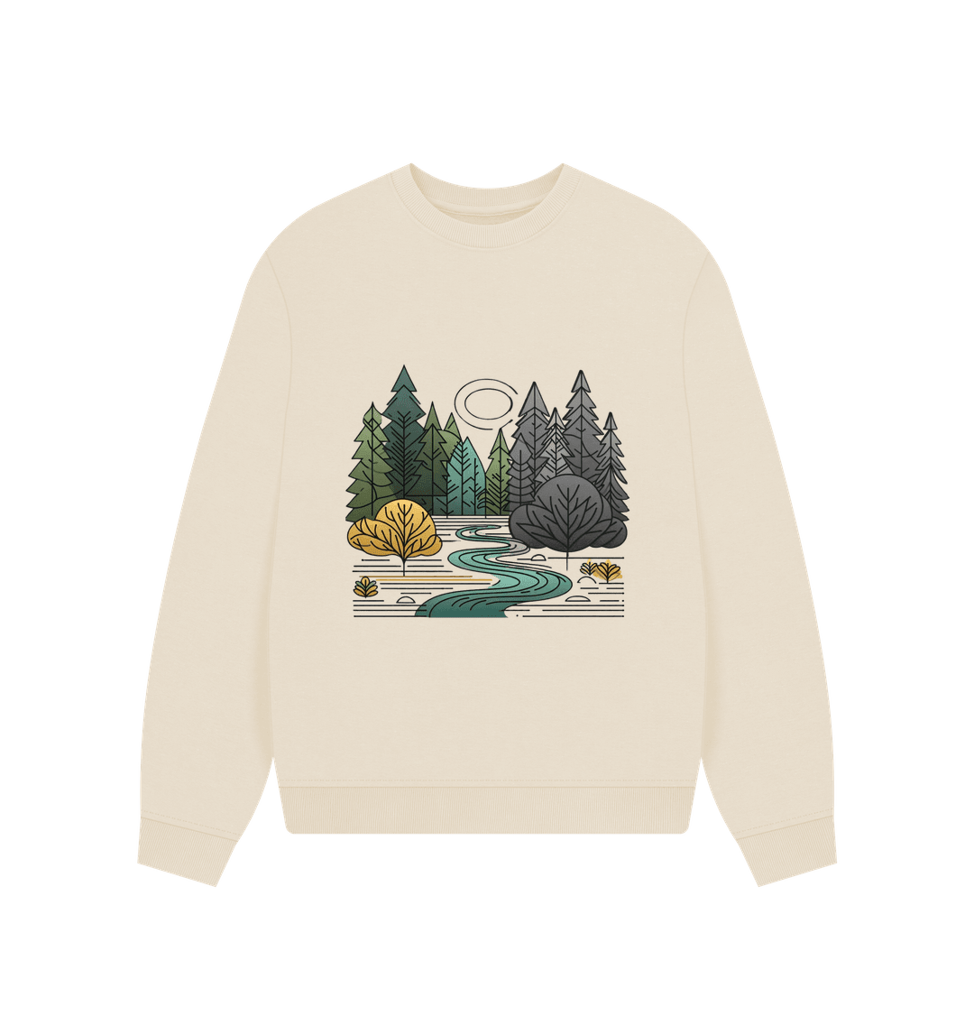 New Season Women's Oversized Fit Organic Sweatshirt - Loom & Sprout