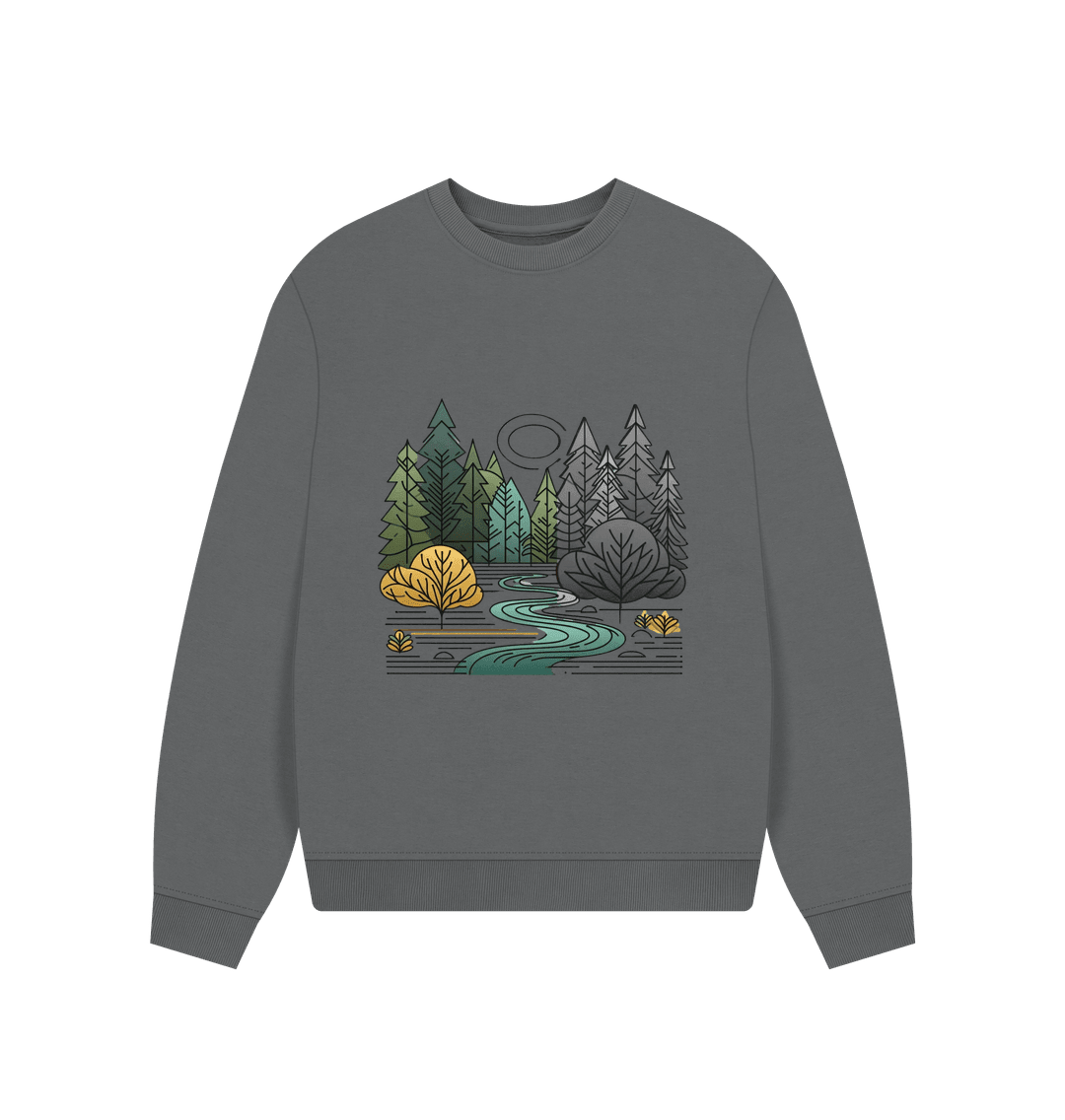 New Season Women's Oversized Fit Organic Sweatshirt - Loom & Sprout