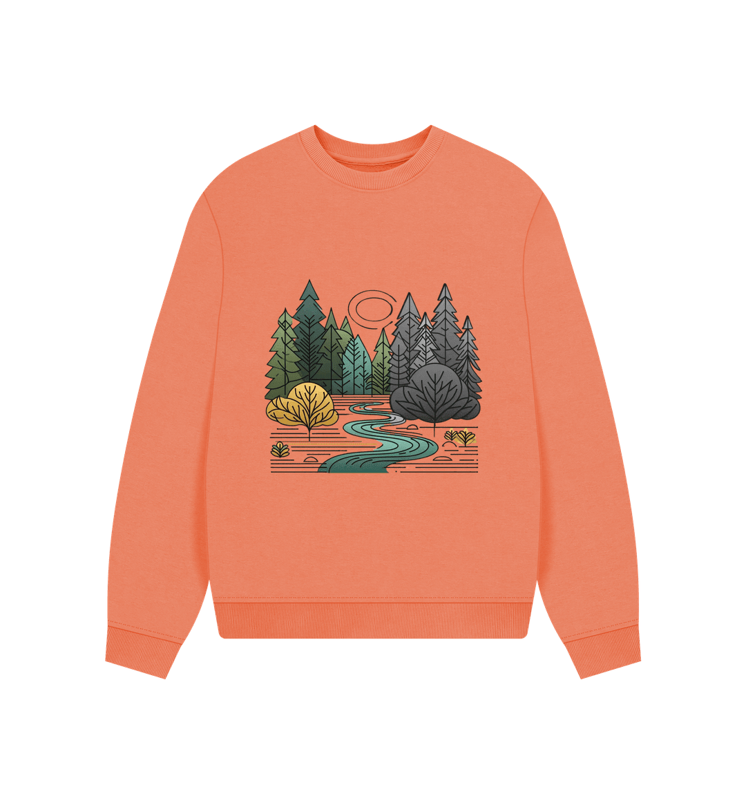 New Season Women's Oversized Fit Organic Sweatshirt - Loom & Sprout