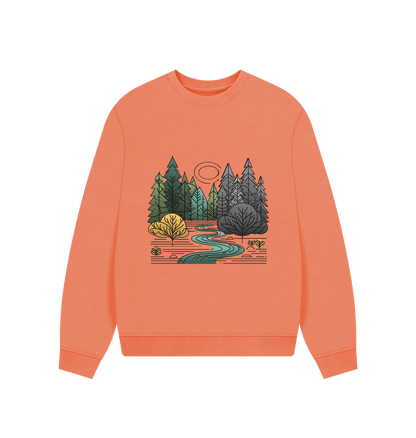 New Season Women's Oversized Fit Organic Sweatshirt - Loom & Sprout