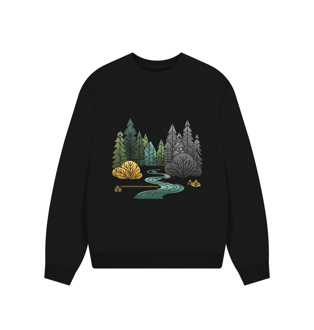 New Season Women's Oversized Fit Organic Sweatshirt - Loom & Sprout