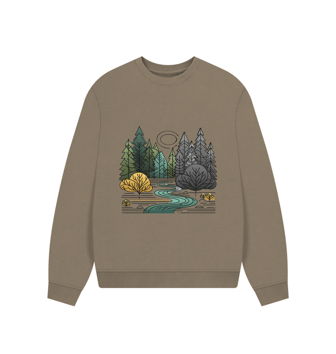 New Season Women's Oversized Fit Organic Sweatshirt - Loom & Sprout