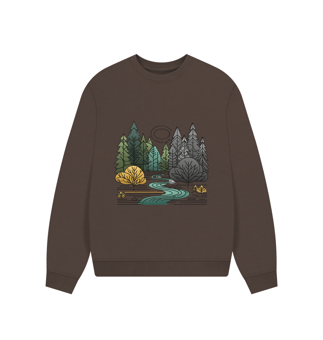New Season Women's Oversized Fit Organic Sweatshirt - Loom & Sprout