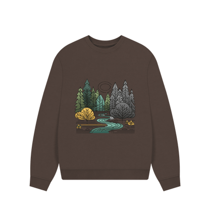 New Season Women's Oversized Fit Organic Sweatshirt - Loom & Sprout