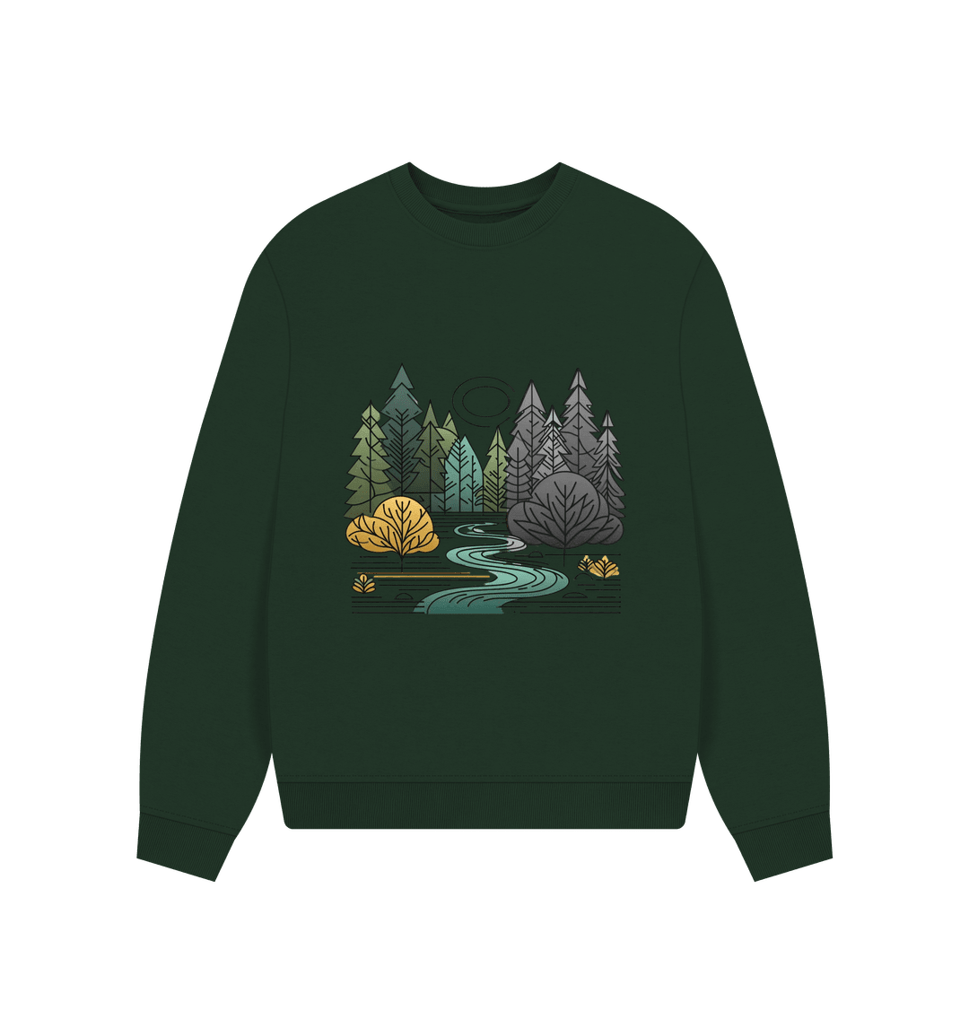 New Season Women's Oversized Fit Organic Sweatshirt - Loom & Sprout