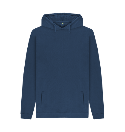 Navy Men's Pullover Organic Hoodies