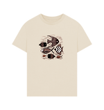 Oat Printed T-shirt Showcasing a Vibrant Fish Pattern
