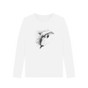 Ocean Prism Women's Long Sleeve Organic T-Shirt - White