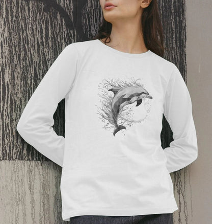 Ocean Prism Women's Long Sleeve Organic T-Shirt - Loom & Sprout