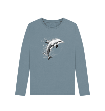 Ocean Prism Women's Long Sleeve Organic T-Shirt - Loom & Sprout