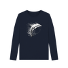 Ocean Prism Women's Long Sleeve Organic T-Shirt - Navy Blue
