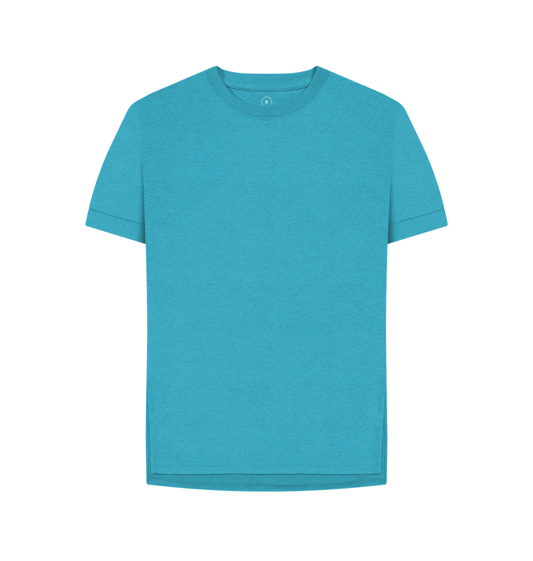 Ocean Blue Women's Relaxed Fit ReSprout T-Shirts