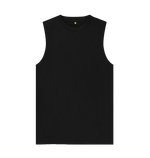 Black Men's Organic Cotton Vest