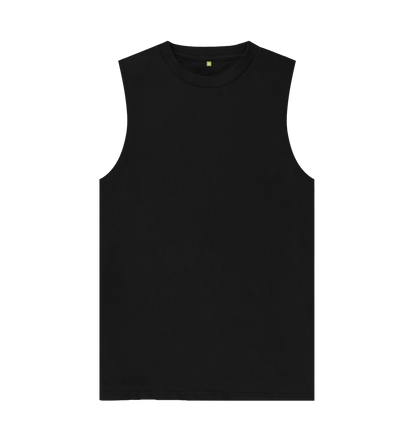 Black Men's Organic Cotton Vest