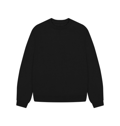 Black Women's Oversized Fit Organic Jumpers
