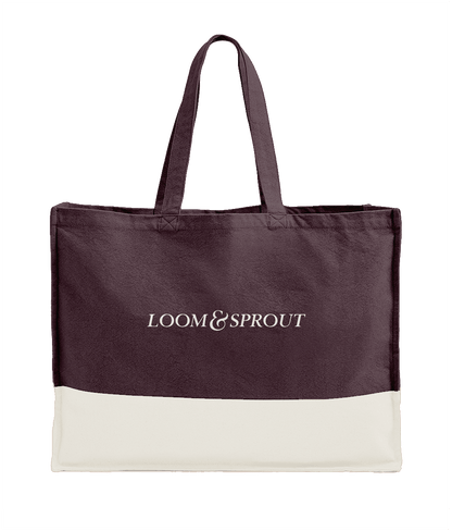 Organic Canvas Contrast Shopper | LOOM & SPROUT - Loom & Sprout