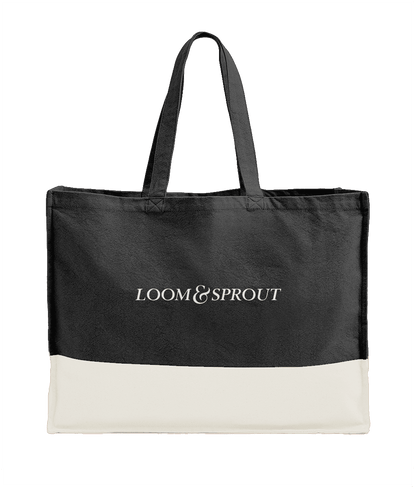 Organic Canvas Contrast Shopper | LOOM & SPROUT - Loom & Sprout