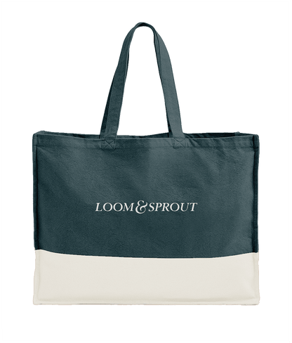 Organic Canvas Contrast Shopper | LOOM & SPROUT - Loom & Sprout
