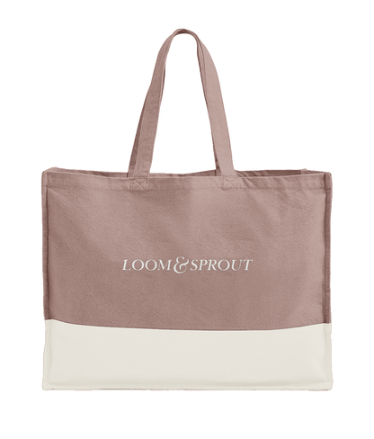 Organic Canvas Contrast Shopper | LOOM & SPROUT - Loom & Sprout
