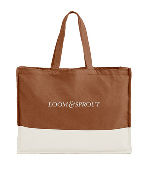 Organic Canvas Contrast Shopper | LOOM & SPROUT - Loom & Sprout