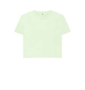 Pastel Green Women's Boxy Fit Organic T-Shirts