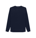 Navy Blue Women's Crewneck Organic Jumpers