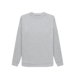 Light Heather Women's Crewneck Organic Jumpers