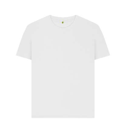 White Women's Plain Organic T-Shirts